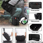 Arsey Universal Tactical Vehicle Backseat Car Organizer with 5 Detachable Pouches, 1000D Oxford clothfabric Back Seat Protector for Auto Interior Organization, Black