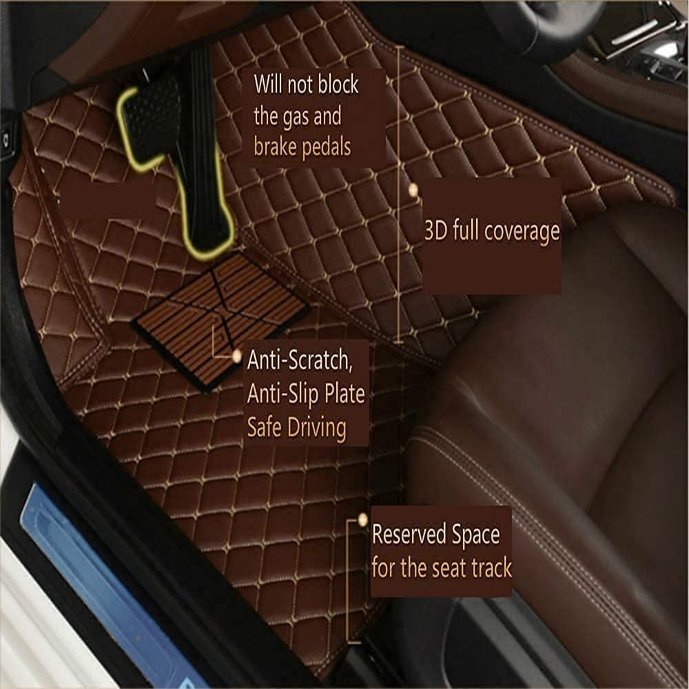 Custom Car Floor Mats For Compatible With Dodge Magnum 2005-2008 Double-layer Floor Mat Full Coverage All Weather Anti-Slip Car Mat Set Waterproof Car Mats