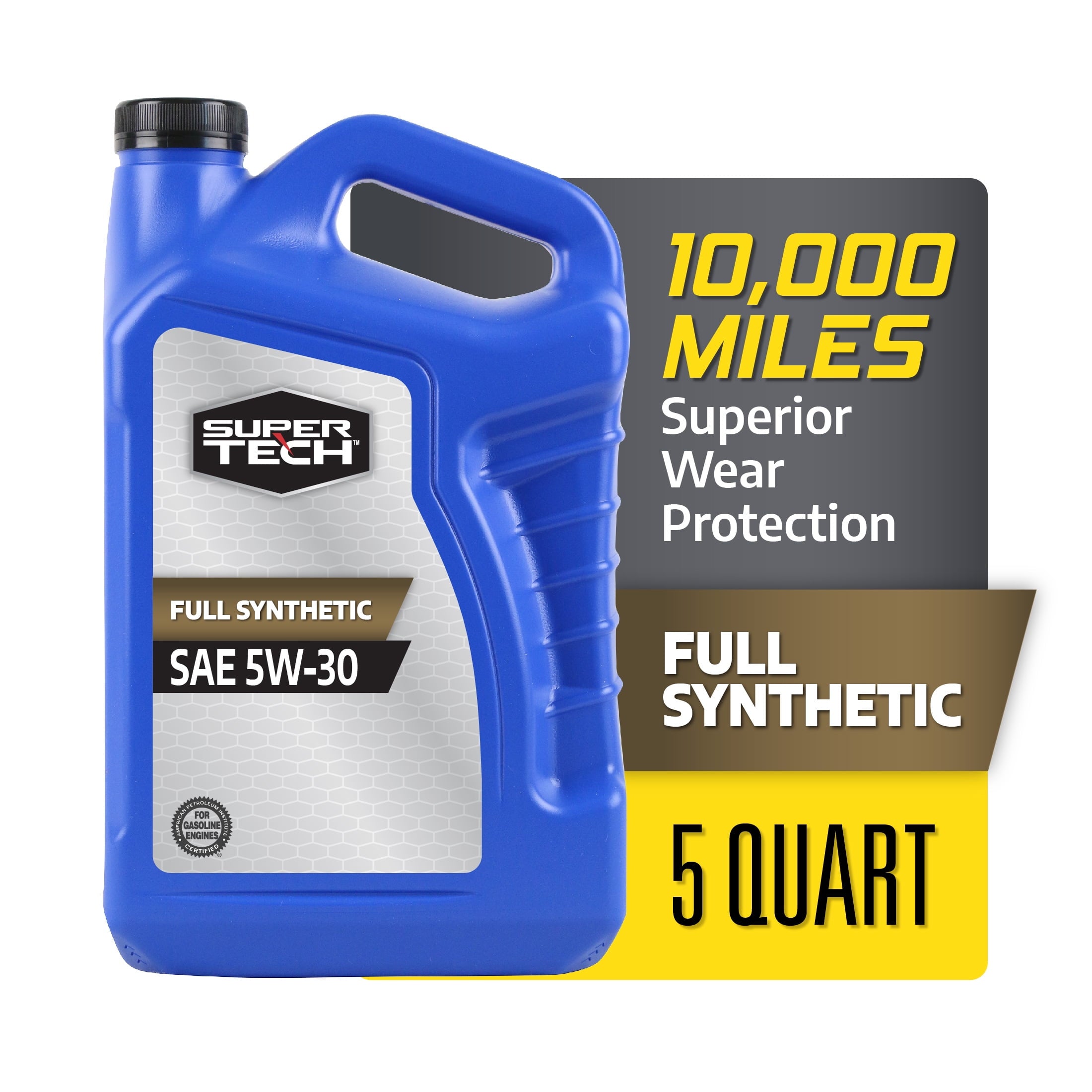 (2 pack) Super Tech Full Synthetic SAE 5W-30 Motor Oil, 5 Quarts