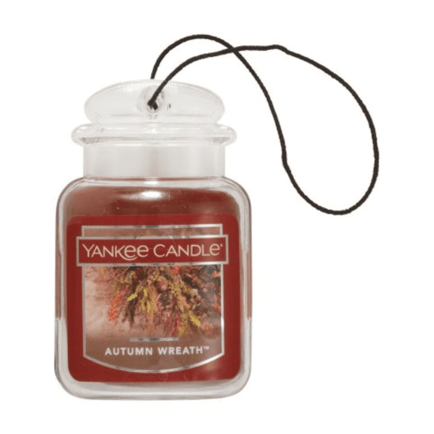 Yankee Candle Car Jar Ultimate Hanging Car Air Fresheners, Autumn Wreath, 0.96 oz (Pack of 12)