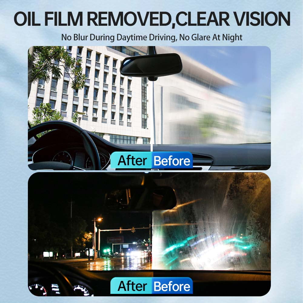 KÖRPER BESONDERS GLODWAY Car Glass Windshield Cleaner,Window Oil Film Remover,3 Pack 4.58 oz