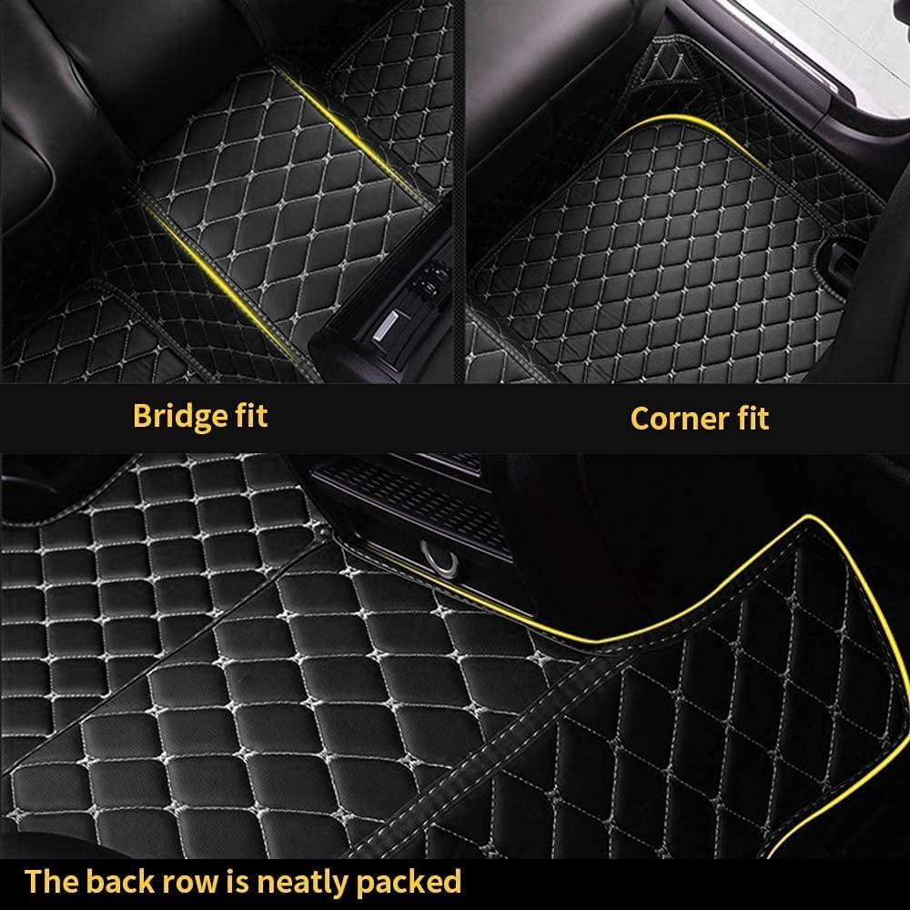 Custom Car Floor Mats For Compatible With Dodge Magnum 2005-2008 Double-layer Floor Mat Full Coverage All Weather Anti-Slip Car Mat Set Waterproof Car Mats