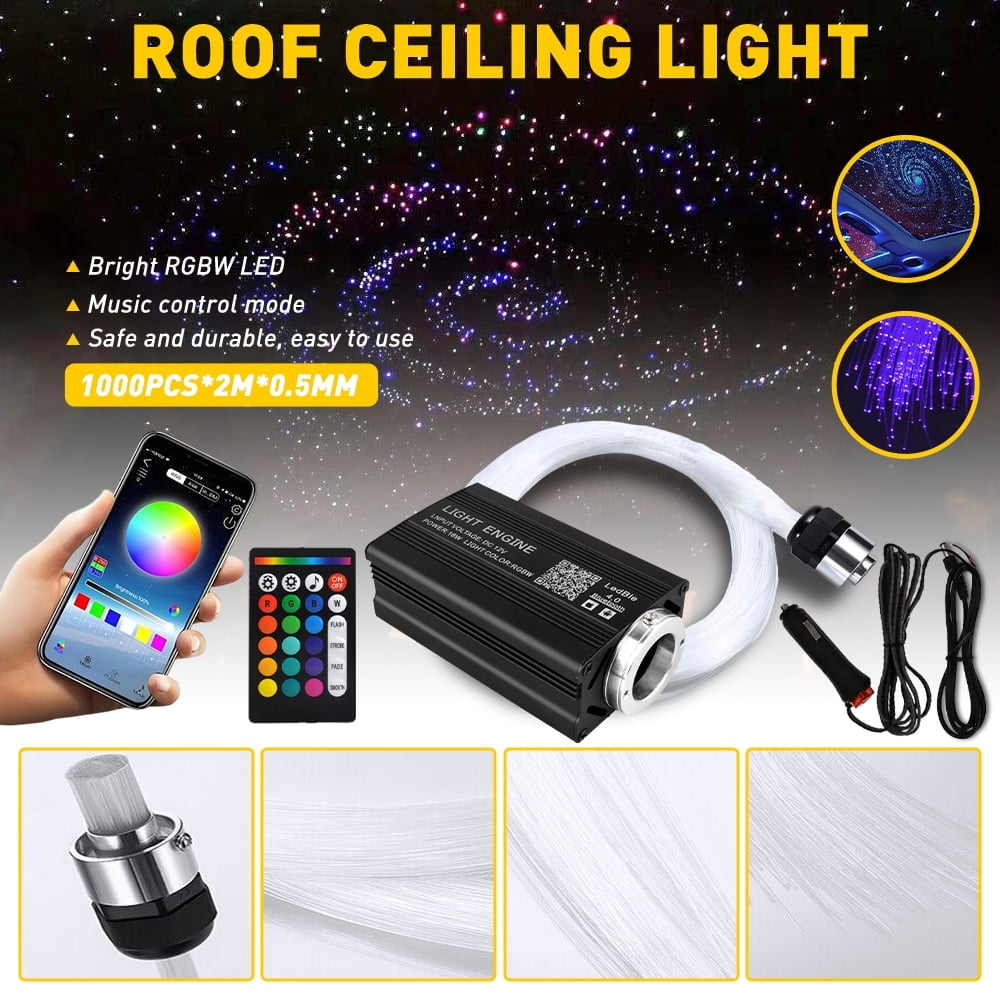 1000pc Home Car Headliner Star Light kit Roof Twinkle Ceiling Light Fiber Optic