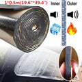 10mm Car Hood Insulation Sound Deadening Pad Heat Shield Thermal Mat Aluminum