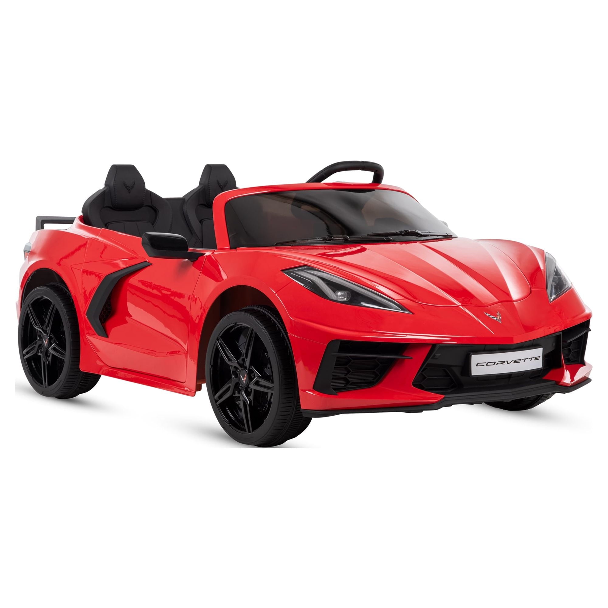 Open Box 12V Huffy Corvette Stingray, Battery Powered Ride-On Car, Children Ages 3+, Sounds