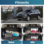 Nilight Trunk Cargo Cover for Toyota RAV4 Accessories 2013 2014 2015 2016 2017 2018, Retractable Security Shade Rear Cargo Cover, with Trunk Storage Net, 1-Pack