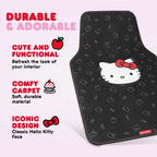 Hello Kitty Car Seat Covers, Car Floor Mats, Steering Wheel Cover, Windshield Sun Shade 9pc Combo for Car Gift Pack