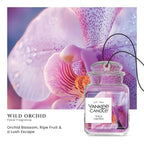 Yankee Candle Car Jar Ultimate Hanging Car Air Fresheners, Wild Orchid, 0.96 oz (Pack of 12)