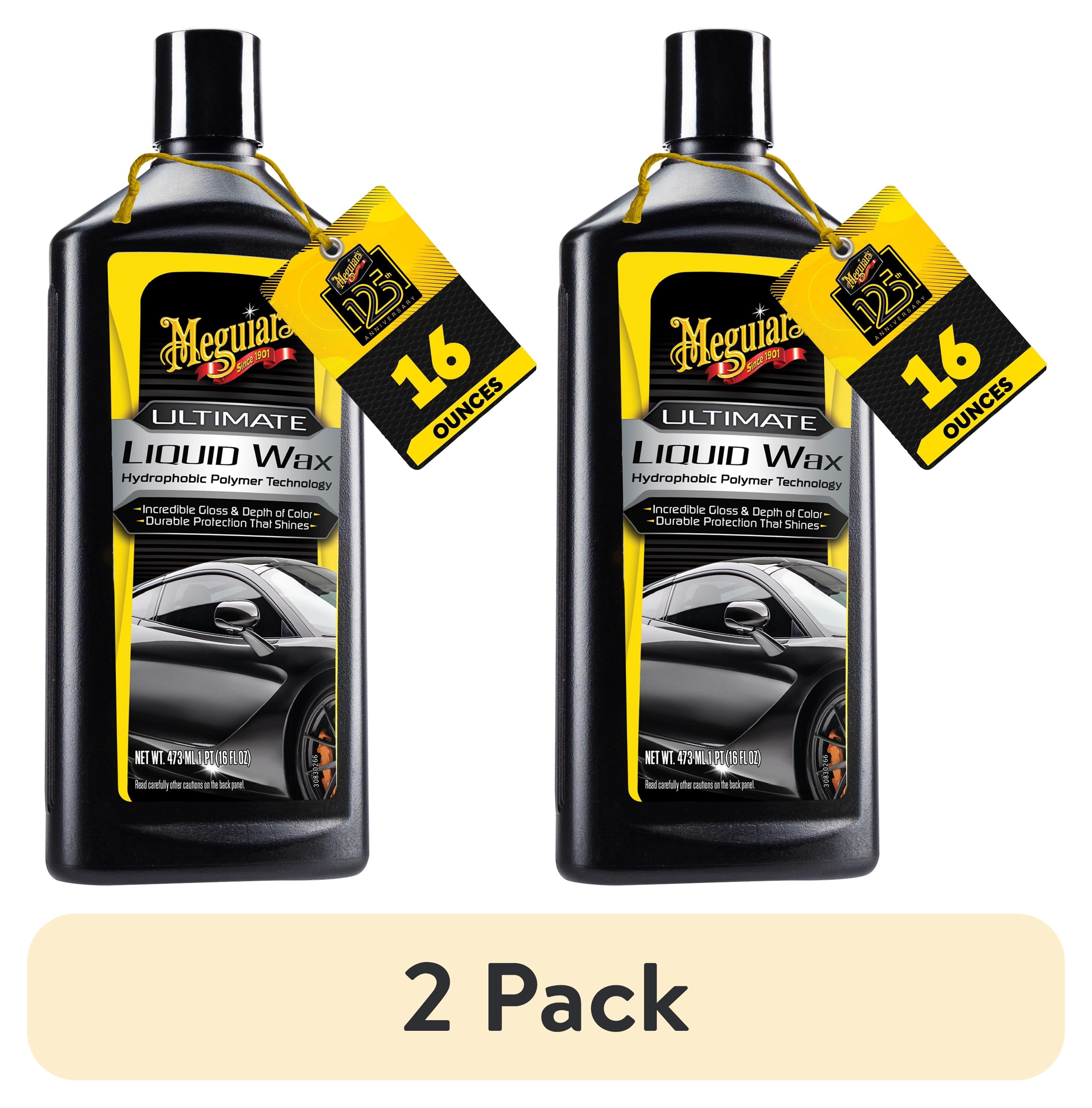 (2 pack) Meguiar's Ultimate Liquid Wax Long-Lasting Easy to Use Synthetic Wax, G210516, 16 oz