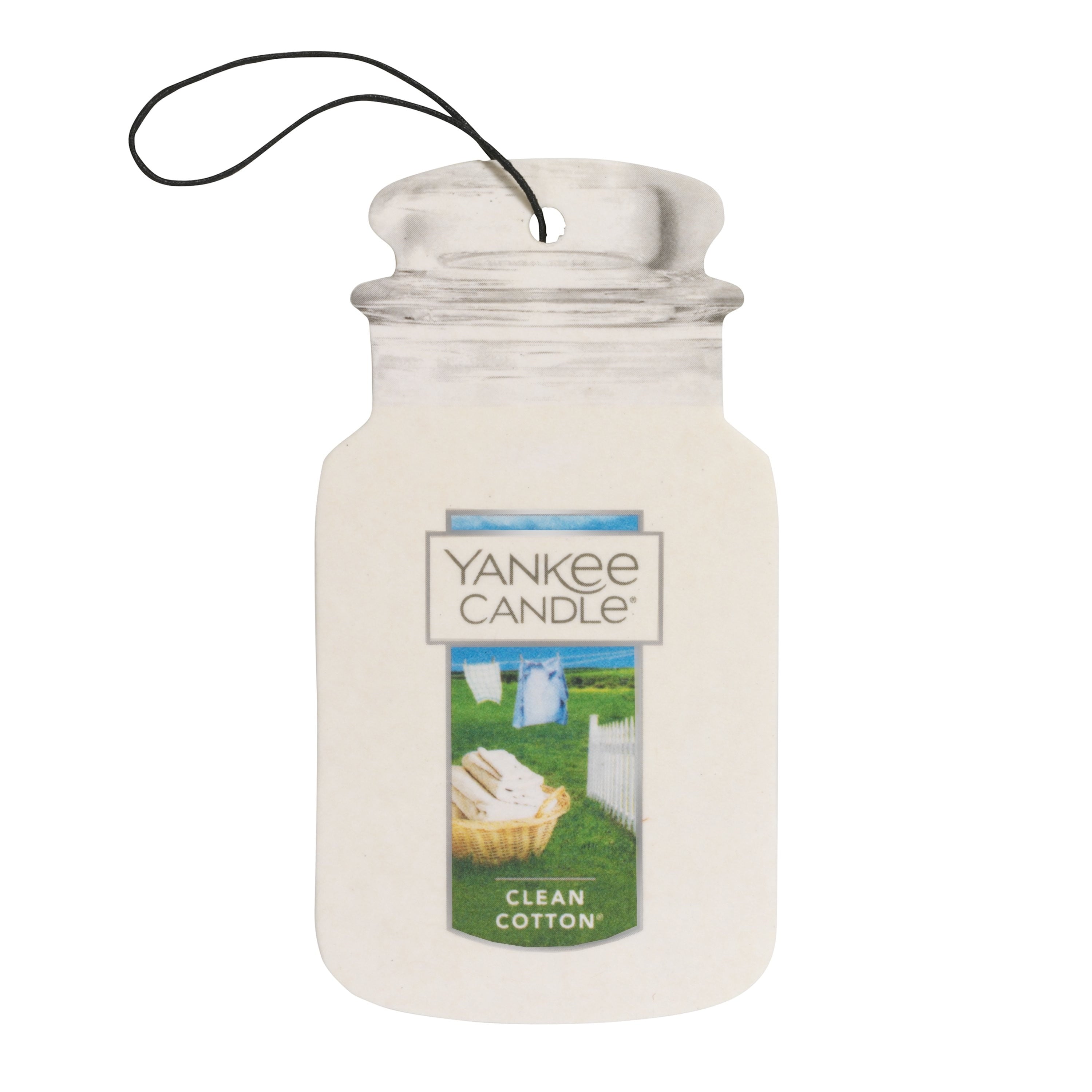 Yankee Candle Clean Cotton Car Jar Air Freshener (10 Pack)