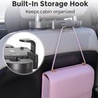 U Shape Auto Headrest With 180 Degree Angles Adjustment Universally For Most Vehicles And Travel Essential Organizers