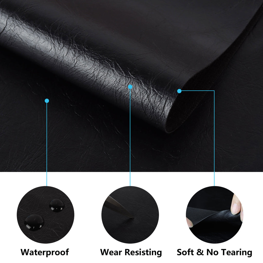 Marine Vinyl Synthetic Leather Material Heavy Duty Upholstery for Car Interiors, Home Decoration, Crafts