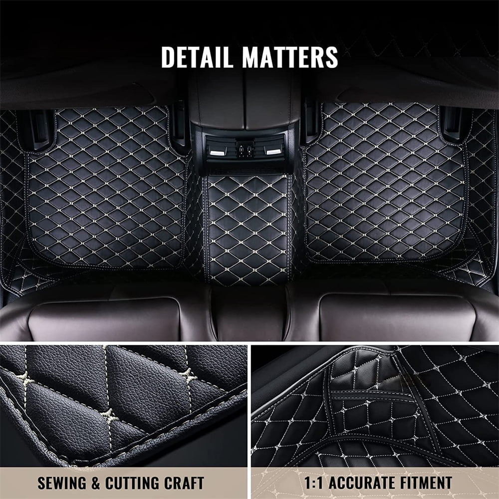 Custom Car Floor Mats For Compatible With Dodge Magnum 2005-2008 Double-layer Floor Mat Full Coverage All Weather Anti-Slip Car Mat Set Waterproof Car Mats