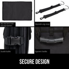 GORILLA GRIP Trunk Storage Organizer, Collapsible Container for Car Sedan or SUV, Black