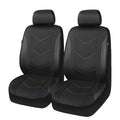 Ozark Trail Black Durable Leatherette & Durable Water Resistant Oxford Functional Front Car Seat Covers, Universal Fit for Cars Trucks and SUVs,2 pack