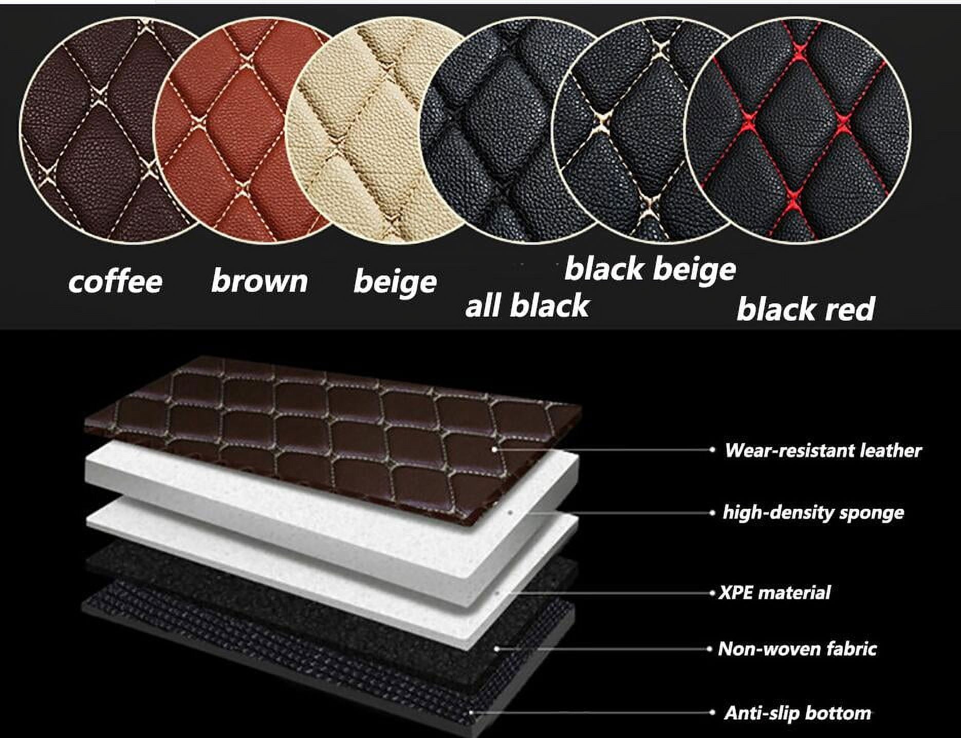 Custom Car Floor Mats For Compatible With Dodge Magnum 2005-2008 Double-layer Floor Mat Full Coverage All Weather Anti-Slip Car Mat Set Waterproof Car Mats