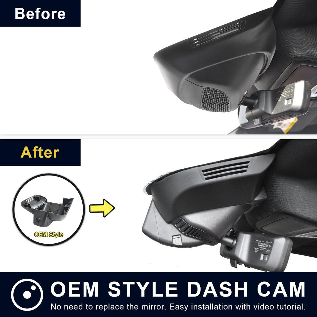 Mangoal 4K Dash Cam Custom fit for Dodge RAM 2500/3500 2019 2020 2021 2022 2023 2024 2025 2026(Model F), OEM Look, UHD 2160P Video, WiFi & App, 64GB Card