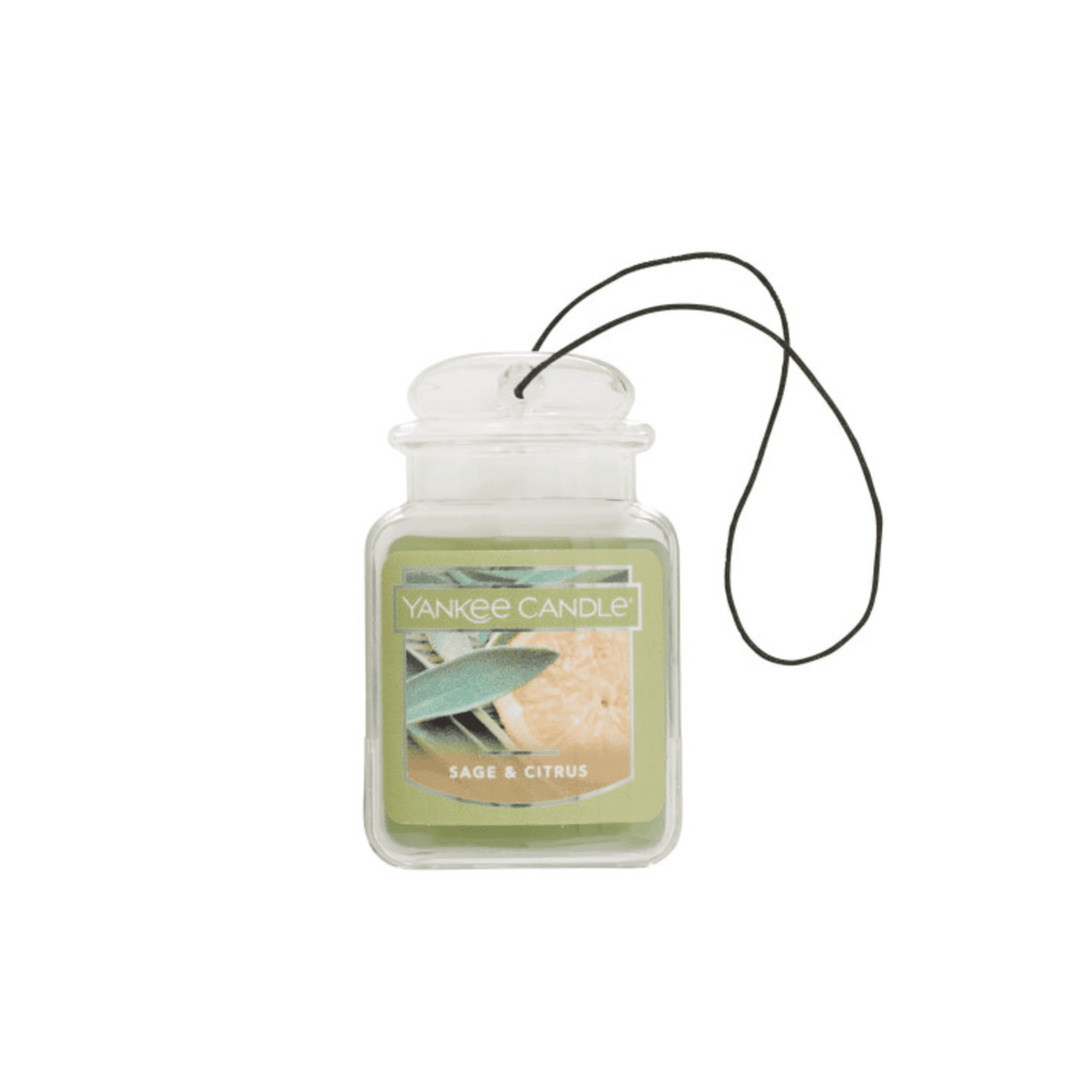 Yankee Candle Car Jar Ultimate Odor Neutralizing Air Freshener Sage & Citrus Scent - (Pack of 6)