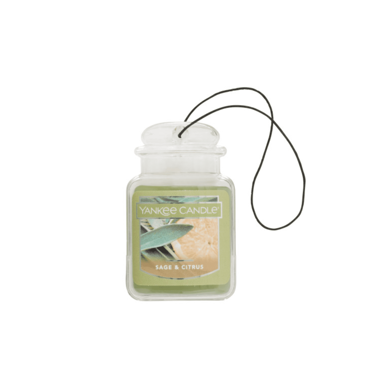 Yankee Candle Car Jar Ultimate Odor Neutralizing Air Freshener Sage & Citrus Scent - (Pack of 6)