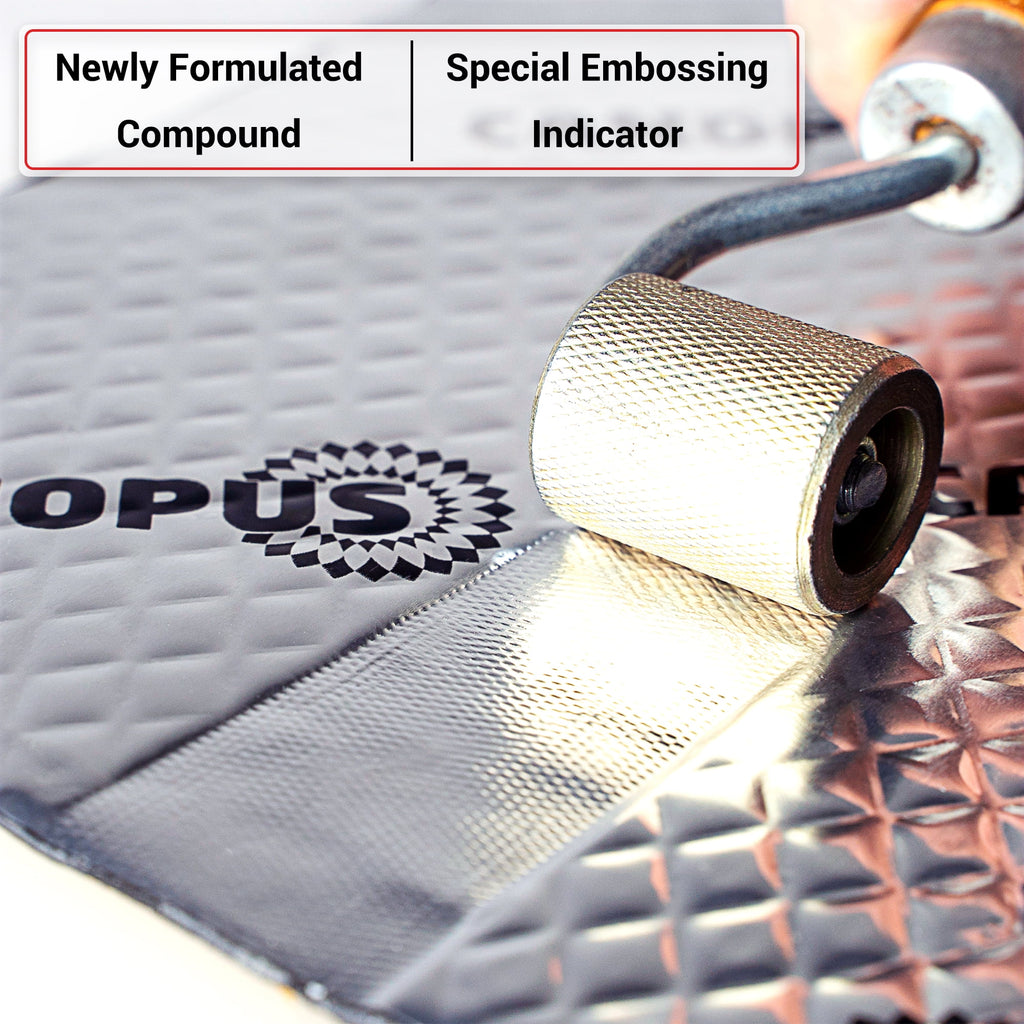 Canopus Car Sound Deadening Mat, 80 Mil 18 Sqft, Pack of 9 Sheets, Butyl Sound Deadener Mat, Audio Car Sound Dampening Material for Car Trunk, Door, Floor and Ceiling, SilveM