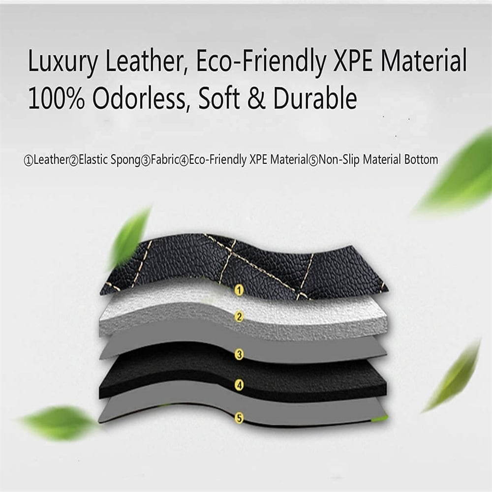 Custom Car Floor Mats For Compatible With Dodge Magnum 2005-2008 Double-layer Floor Mat Full Coverage All Weather Anti-Slip Car Mat Set Waterproof Car Mats