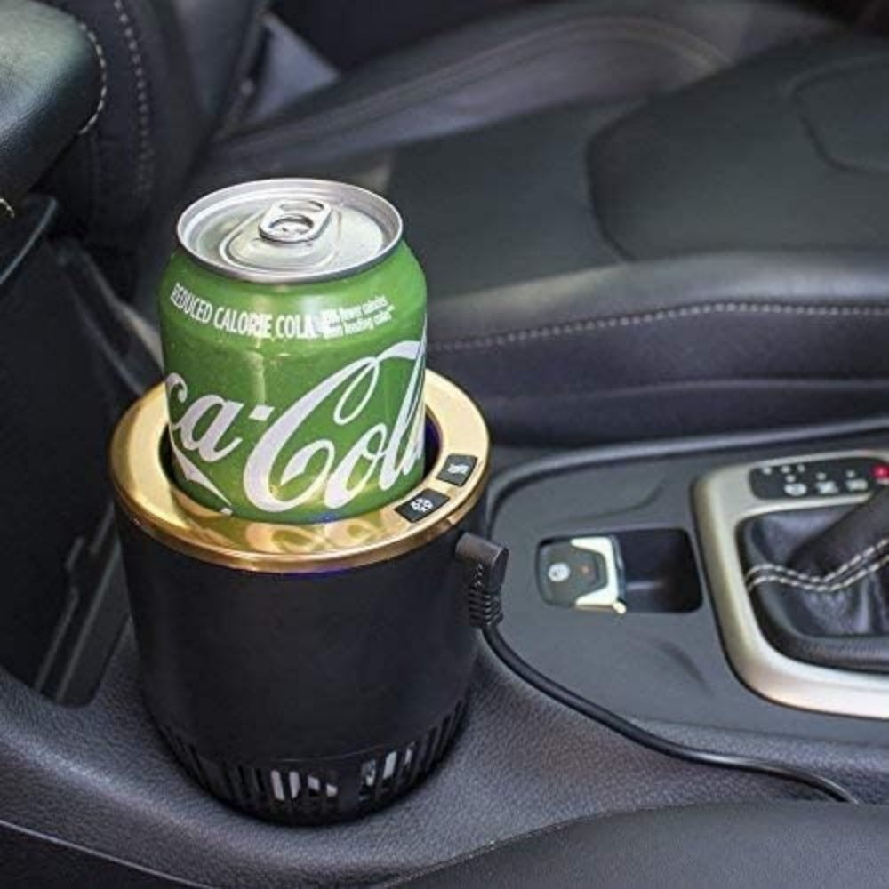 Yesinaly Premium 2-in-1 Car Cup Warmer Cooler Smart Car Cup Mug Holder Holiday Seasonal Present | Perfect Car Tumbler Holder for Commuter/Traveler/Road Tripper/Recreation