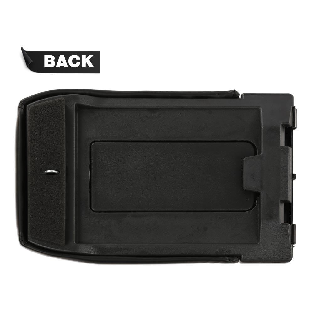 CROSSDESIGN Center Console Lid Fit for Cadillac Escalade Chevrolet Silverado GMC Sierra Yukon Car Truck Black