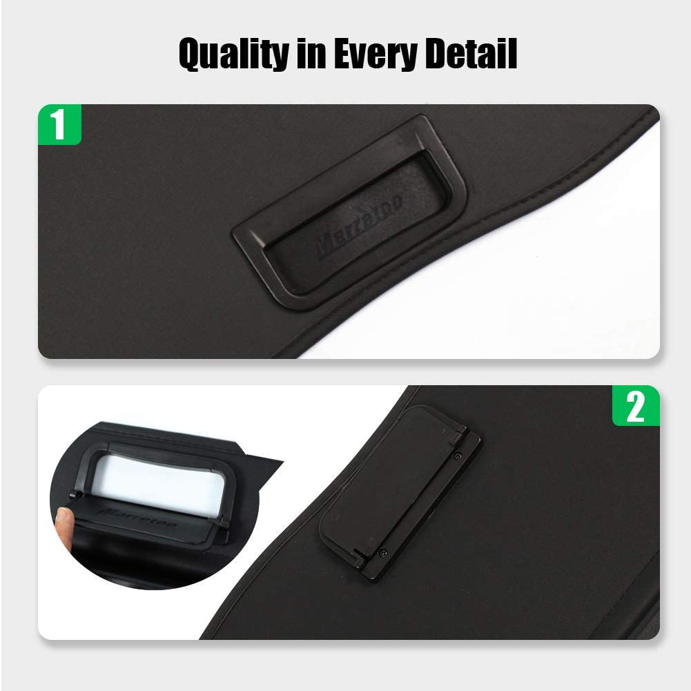 Fit 2014-2020 Nissan Rogue Retractable Cargo Cover for 2014 2015 2016 2017 2018 2019 2020 Nissan Rogue SUV Accessory Rear Trunk Privacy Shield Shade, Black