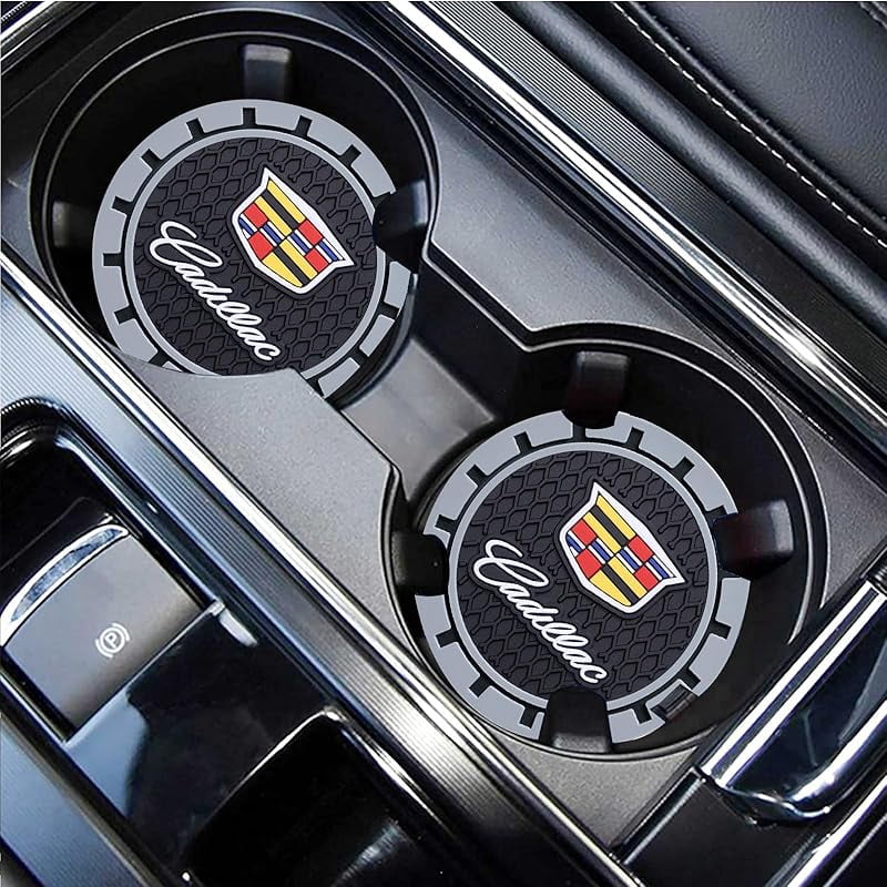 Car Cup Holder Coaster for BMW M 1 3 5 6 Series X1 X3 X7 X5 X6 Z4 7 Series Recessed Silicone CupHolder Coaster Interior Accessories 2.75in 2Pieces, Black-04