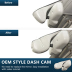 Mangoal 4K Dash Cam Custom Fit for Audi (Model B) A4 A6 Allroad A3 A5 A6 Q5 A8 S8 A7 S5 Q3 S3 S7, OEM Look, WiFi & App, GPS, 64GB Card, Beige