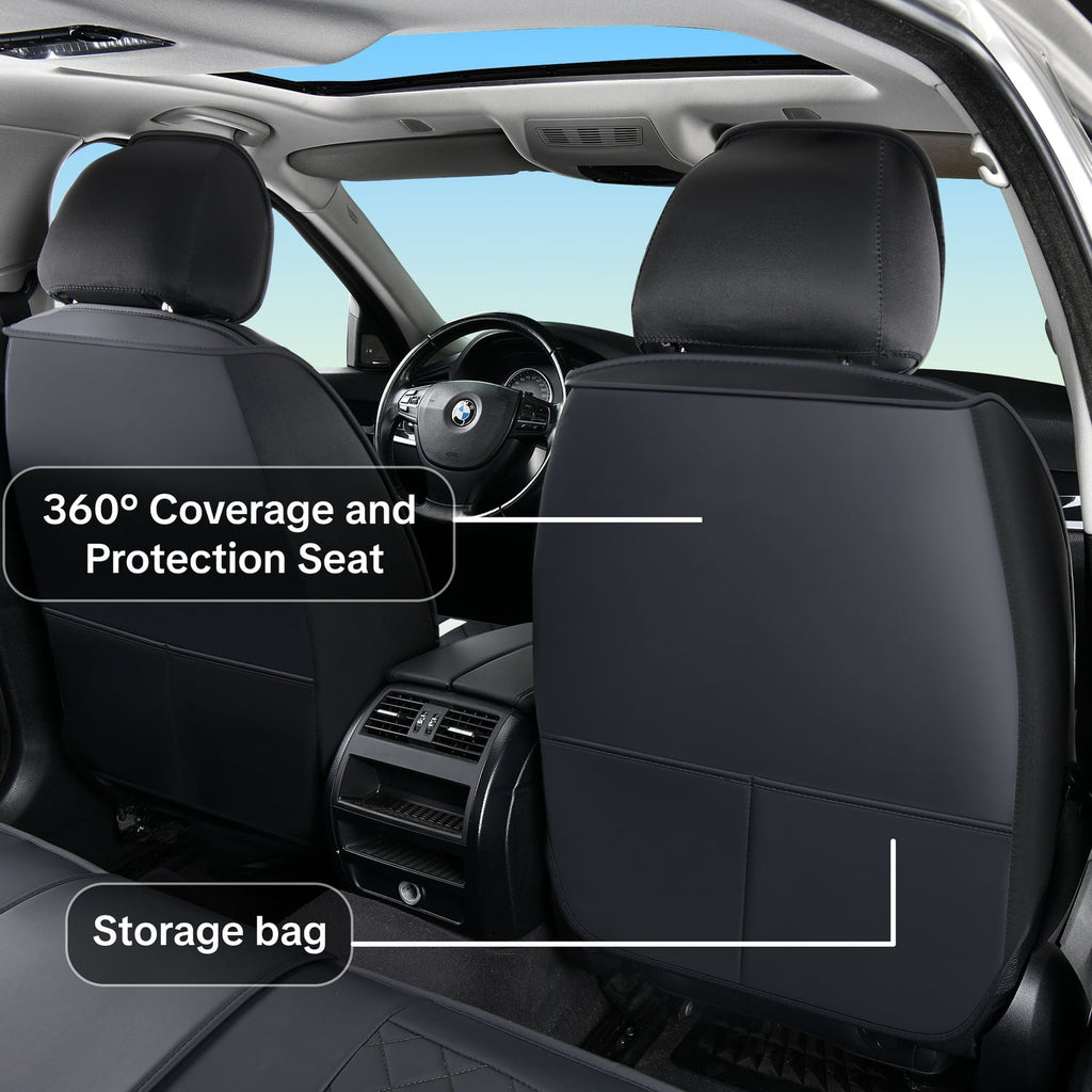 For Car Seat Covers for Hyundai All Models, 5 -Seats,Waterproof Breathable Leather Seat Covers, Non-Slip Lining, Compatible With Airbags, Enhances Interior Appearance