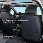 For Car Seat Covers for Hyundai All Models, 5 -Seats,Waterproof Breathable Leather Seat Covers, Non-Slip Lining, Compatible With Airbags, Enhances Interior Appearance