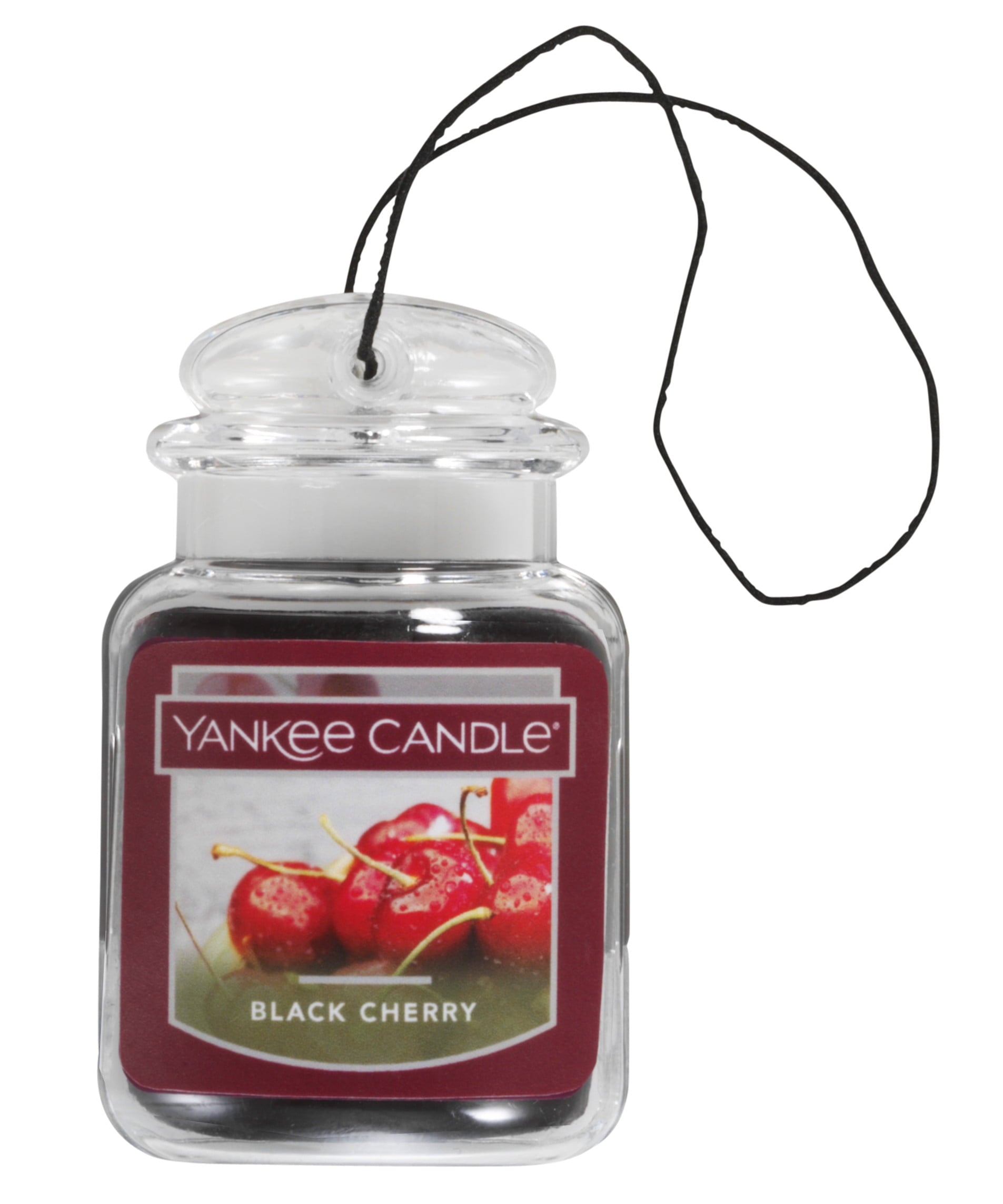 Yankee Candle Car Jar Ultimate, Black Cherry, 0.96 oz (Pack of 12)