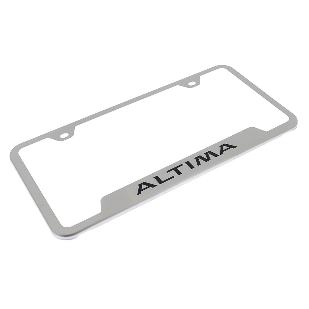 Au-TOMOTIVE GOLD Altima Laser Etched Cut-Out Frame - Brushed