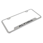 Au-TOMOTIVE GOLD Altima Laser Etched Cut-Out Frame - Brushed