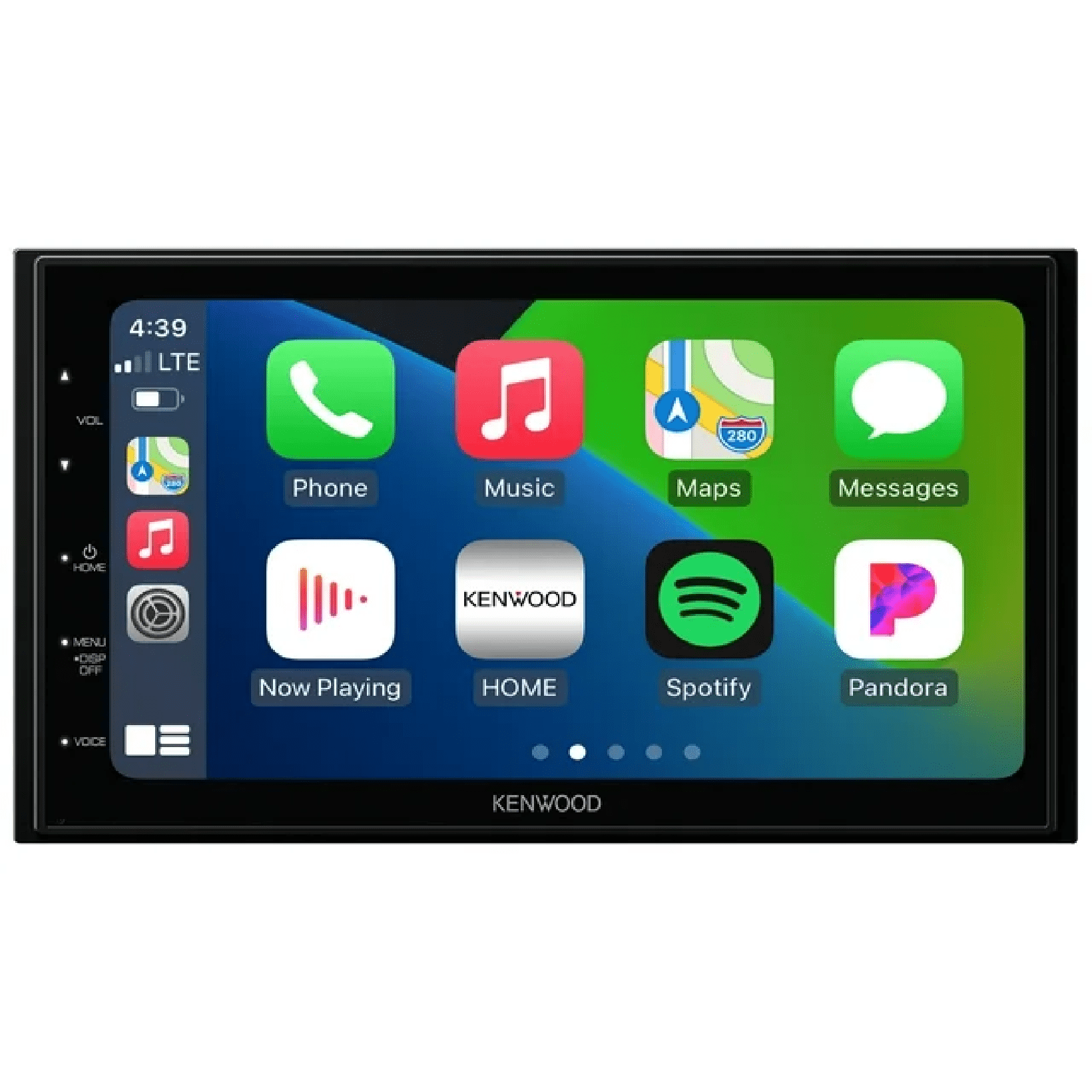 Pre-Owned KENWOOD DMX400S 6.8" Double DIN Car Stereo – Apple CarPlay & Android Auto Touchscreen Receiver with Bluetooth, Backup Camera Input, and Shallow Mount Design