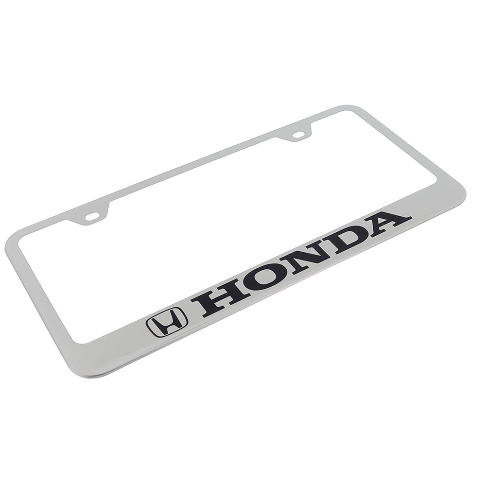 Au-TOMOTIVE GOLD Honda Stainless Steel Frame - Laser Etched Mirrored