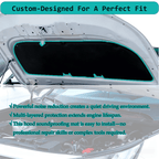 Automotive Hood Engine Front Cover Soundproof Mat For Toyota RAV4 2009-2012 Shield Mat Noise Insulation Dampening Mat Soundproof Cotton For Under-Hood Accessories-black-2009-2012