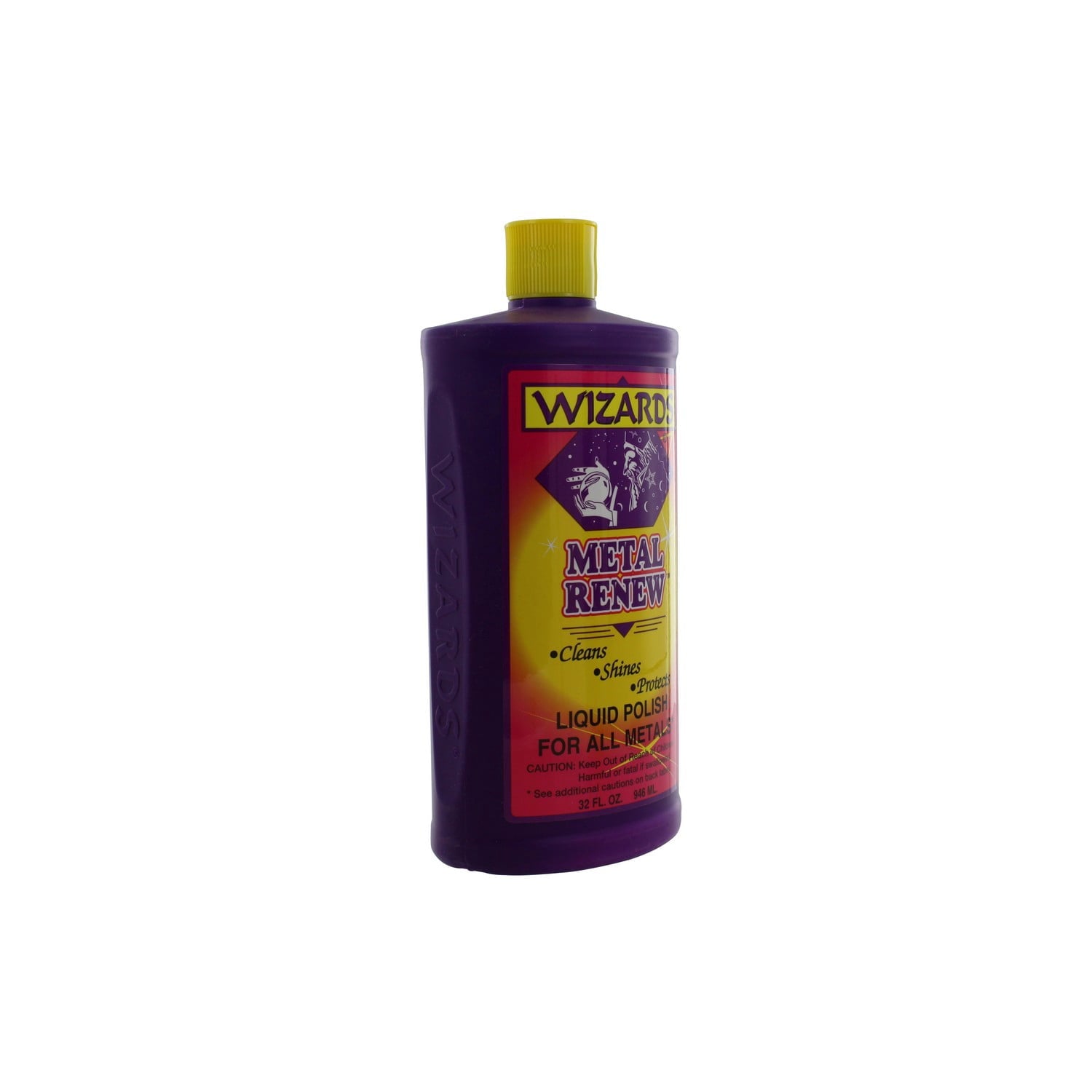 Wizards Metal Renew Metal Polish Cream & High Gloss Stainless Steel Cleaner, 8 fl oz