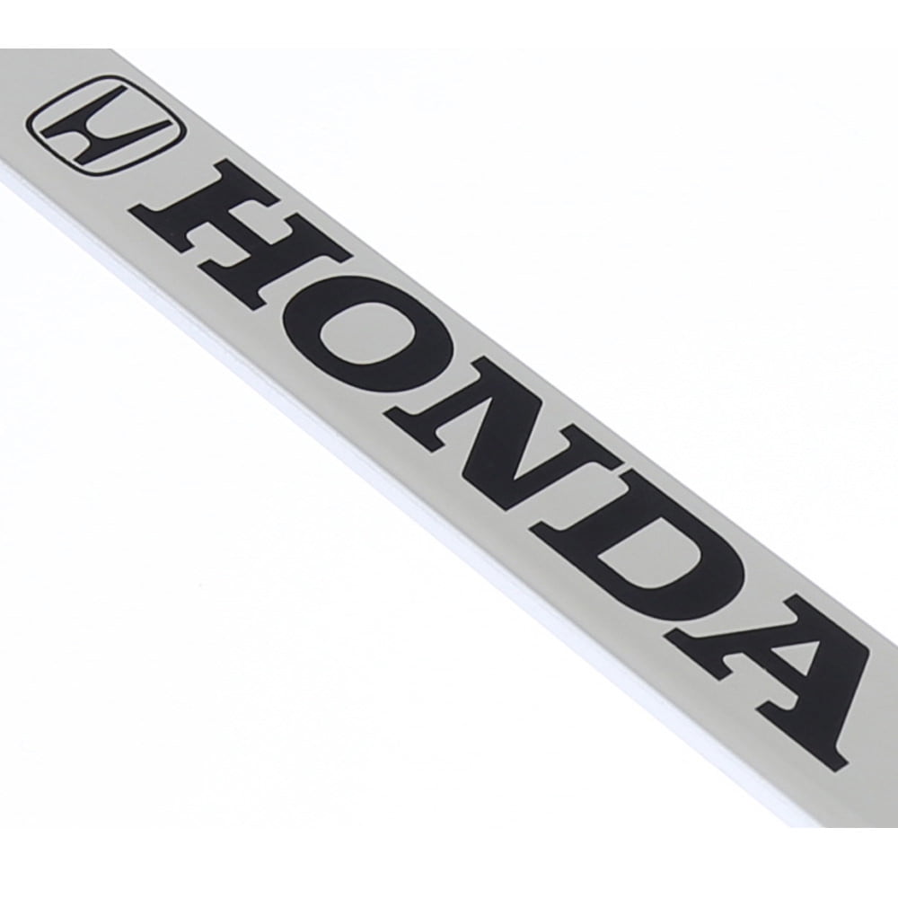 Au-TOMOTIVE GOLD Honda Stainless Steel Frame - Laser Etched Mirrored