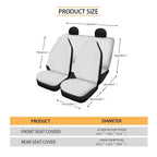 KUIFORTI Sunflower Car Seat Covers Full Set 15 Piece Car Seat Cover Steering Wheel Cover Seatbelt Covers Car Cup Coasters Car Trash Bag Air Vent Storage Bag Rear View Mirror Cover Keychain