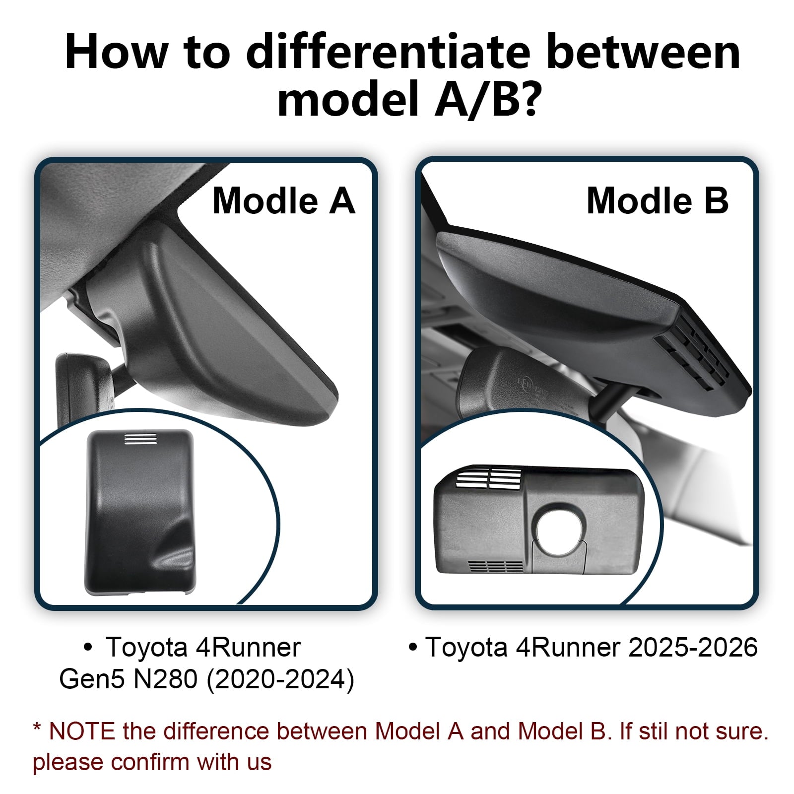 Mangoal Front 4K and Rear 1080p Dash Cam Starvis Sensor Custom fit forToyota 4Runner 2020-2024 Gen5 N280 (Model A), TRD Sport Limited Pro Off-Road Venture SR5 Premium, OEM Look, GPS,128GB Card