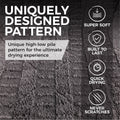 The Rag Company - The Gauntlet - Car Drying Towel - 70/30 Blend Premium Microfiber,  15in x 24in, Ice Grey + Grey (2-Pack)