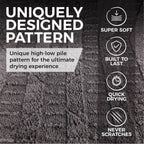 The Rag Company - The Gauntlet - Car Drying Towel - 70/30 Blend Premium Microfiber,  15in x 24in, Ice Grey + Grey (2-Pack)
