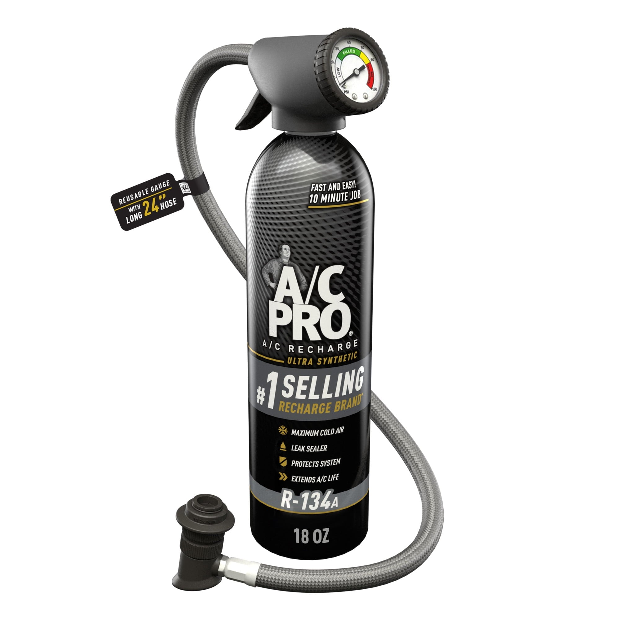 A/C Pro Ultra Synthetic R-134a Car AC Refrigerant Kit ACP001, 18 oz​