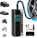ASPERX Electric Tire Inflator,Portable 160PSI Car Air Compressor with Pressure Detection,Emergency LED Light,Digital Tire Pump-Automatic Shutoff