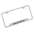 Au-TOMOTIVE GOLD Altima Laser Etched Cut-Out Frame - Brushed