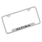 Au-TOMOTIVE GOLD Altima Laser Etched Cut-Out Frame - Brushed