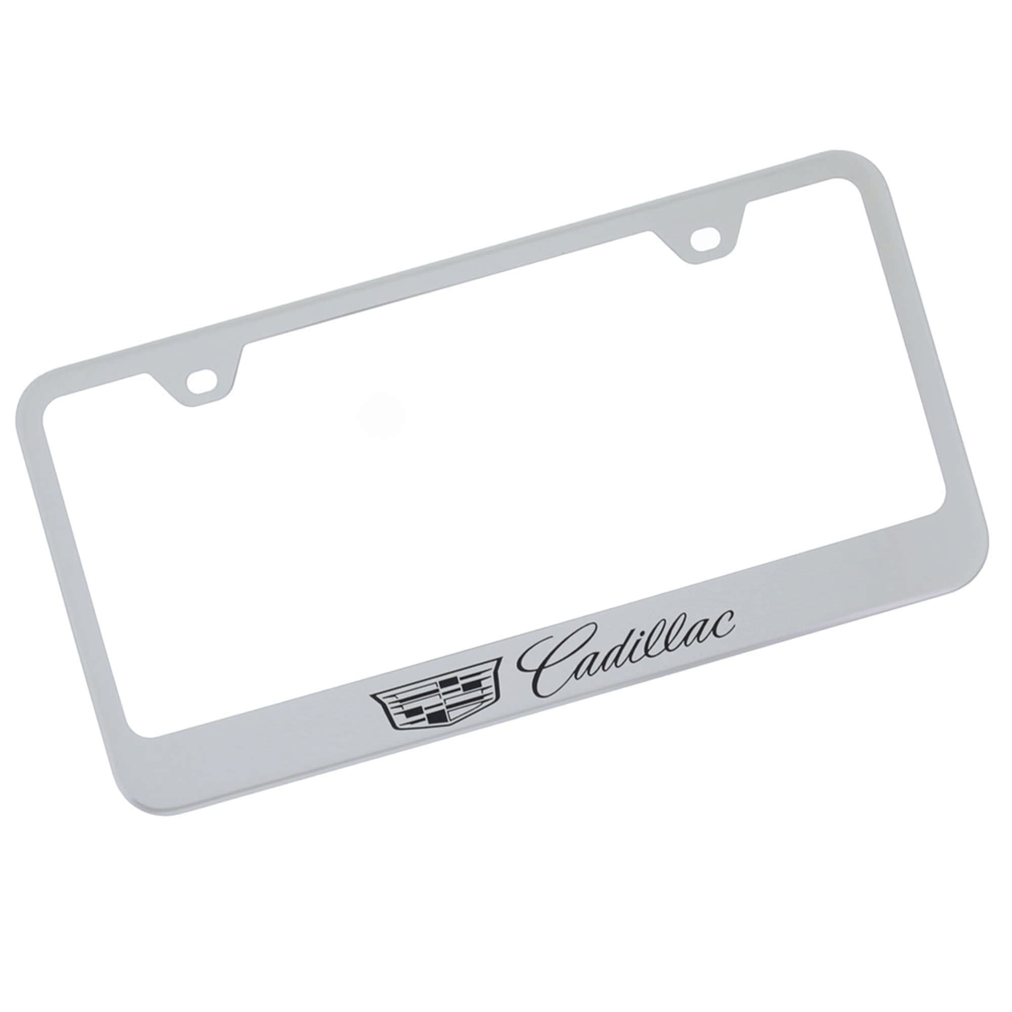 Au-TOMOTIVE GOLD Cadillac (New Logo) Laser Etched Frame - Mirrored