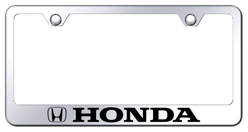 Au-TOMOTIVE GOLD Honda Stainless Steel Frame - Laser Etched Mirrored